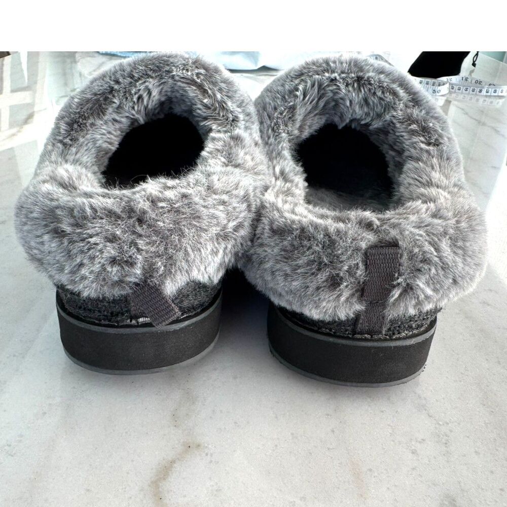 Skechers Bobs Keepsake Light Clog Slippers, Warm Greetings Size 7 Charcoal 31204 - Picture 8 of 11